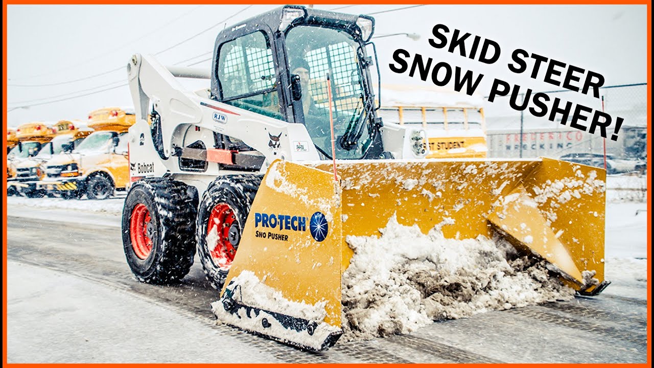Bobcat Skidsteer Snow Pusher - Pro-Tech Sno Pusher