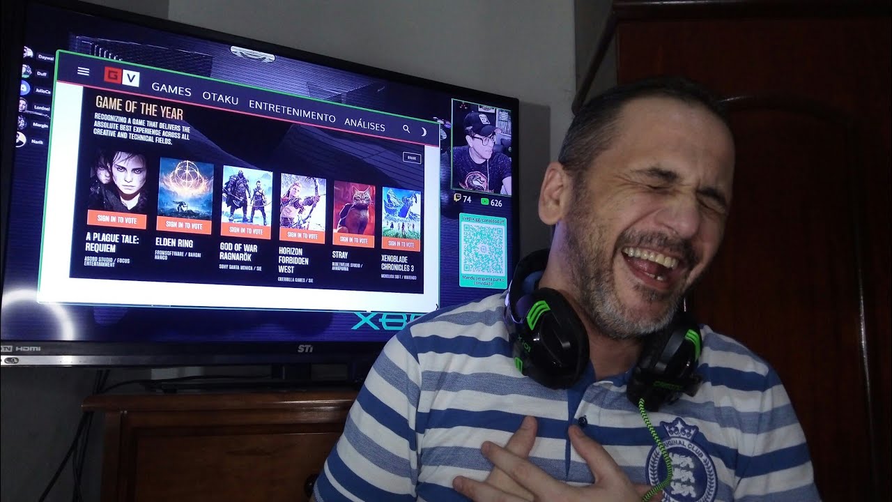 DUFF em choro com  jogos do ano, principalmente STRAY (REACT) No FINAL eu ri DEMAIS KKKKKK.