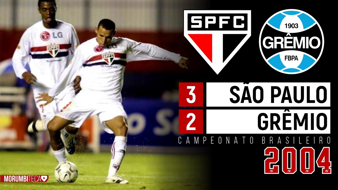 São Paulo 3x2 Grêmio - 2004 - LUÍS FABIANO, CICINHO E UM GOLAÇO DE MARQUINHOS, NA VIRADA!!⭐⚽