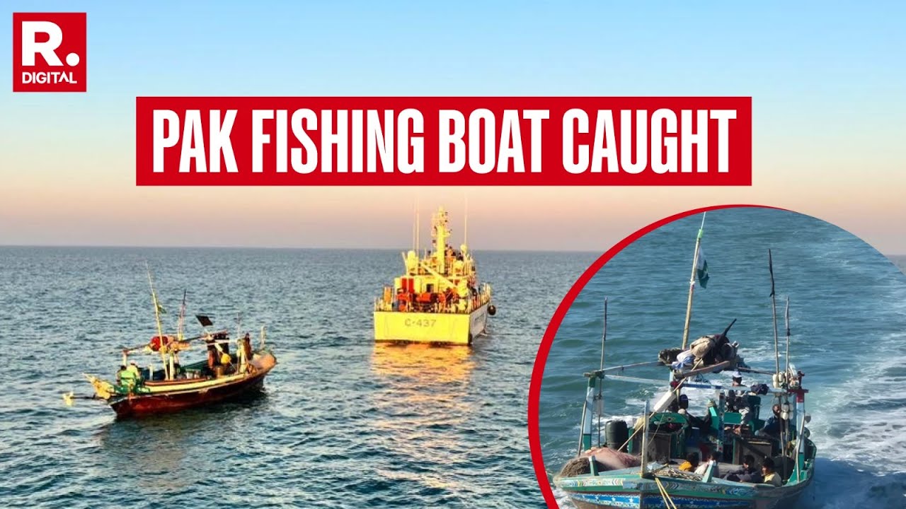 BREAKING: Indian Coast Guard Captures Pakistan Fishing Boat With 11 Crew Members Near Gujarat Coast