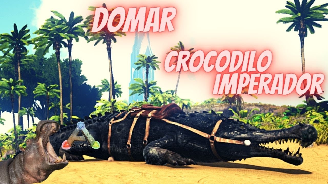 Como domar o crocodilo Imperador (Sarcosuchus) - ark survival evolved