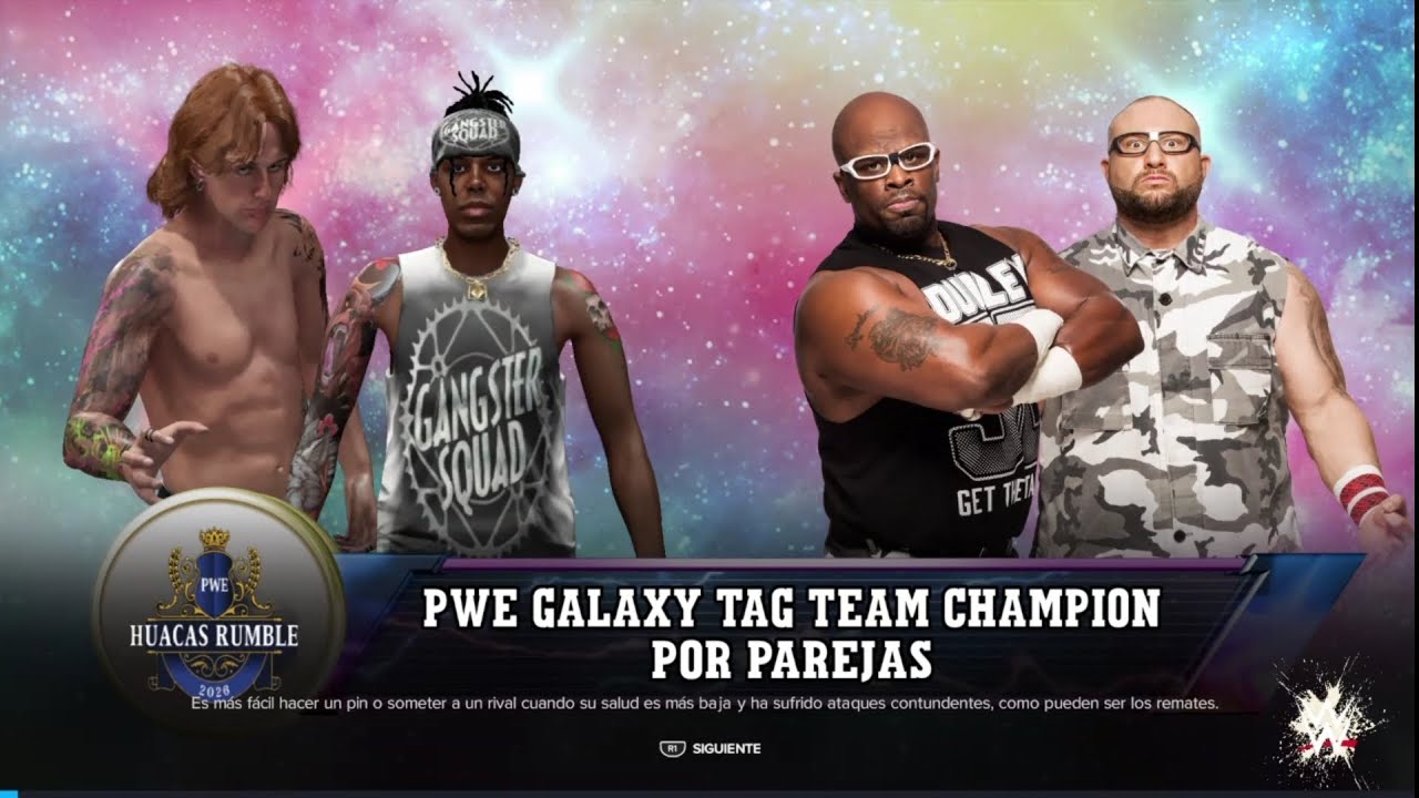 GÁNGSTER SQUAD VS DUDLEY BOYS -PWE TAG TEAM GALAXY CHAMPIONSHIP- PWE HUACAS RUMBLE 2026