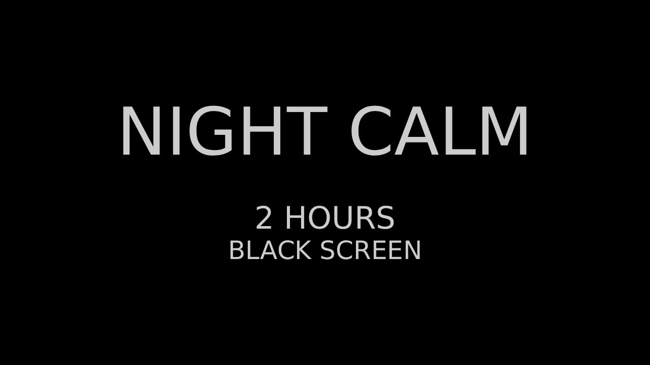 Night Anxiety Companion – Calm Presence (2 Hours, Black Screen)