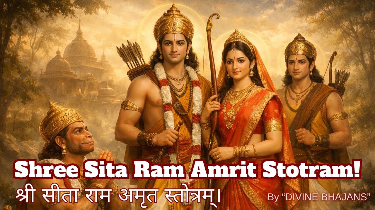 Shree Sitaram Amrit Stotram! श्री सीताराम अमृत स्तोत्रम् | #sitaram #ramsita #Sitaramstotram #ram