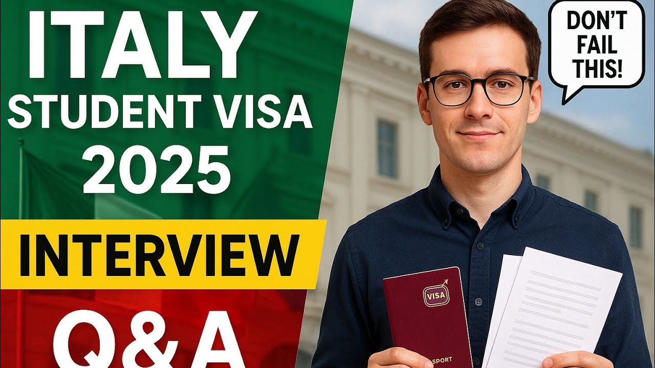 “Italy Student Visa Interview Questions You Must Know 🇮🇹 ”