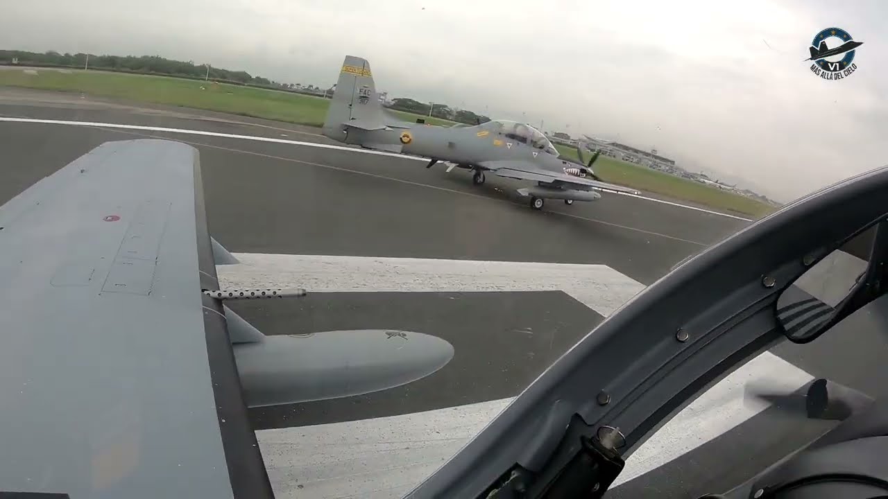 ENCENDIDO Y DESPEGUE DESDE CALI - A-29B SUPER TUCANO (FUERZA AÉREA COLOMBIANA)