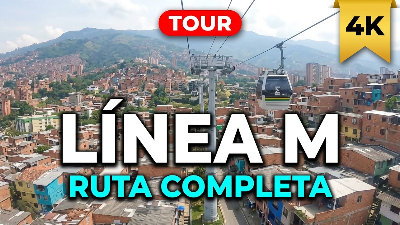 4K Metrocable Línea M – Miraflores Metro de Medellín 🇨🇴 Sin Destino