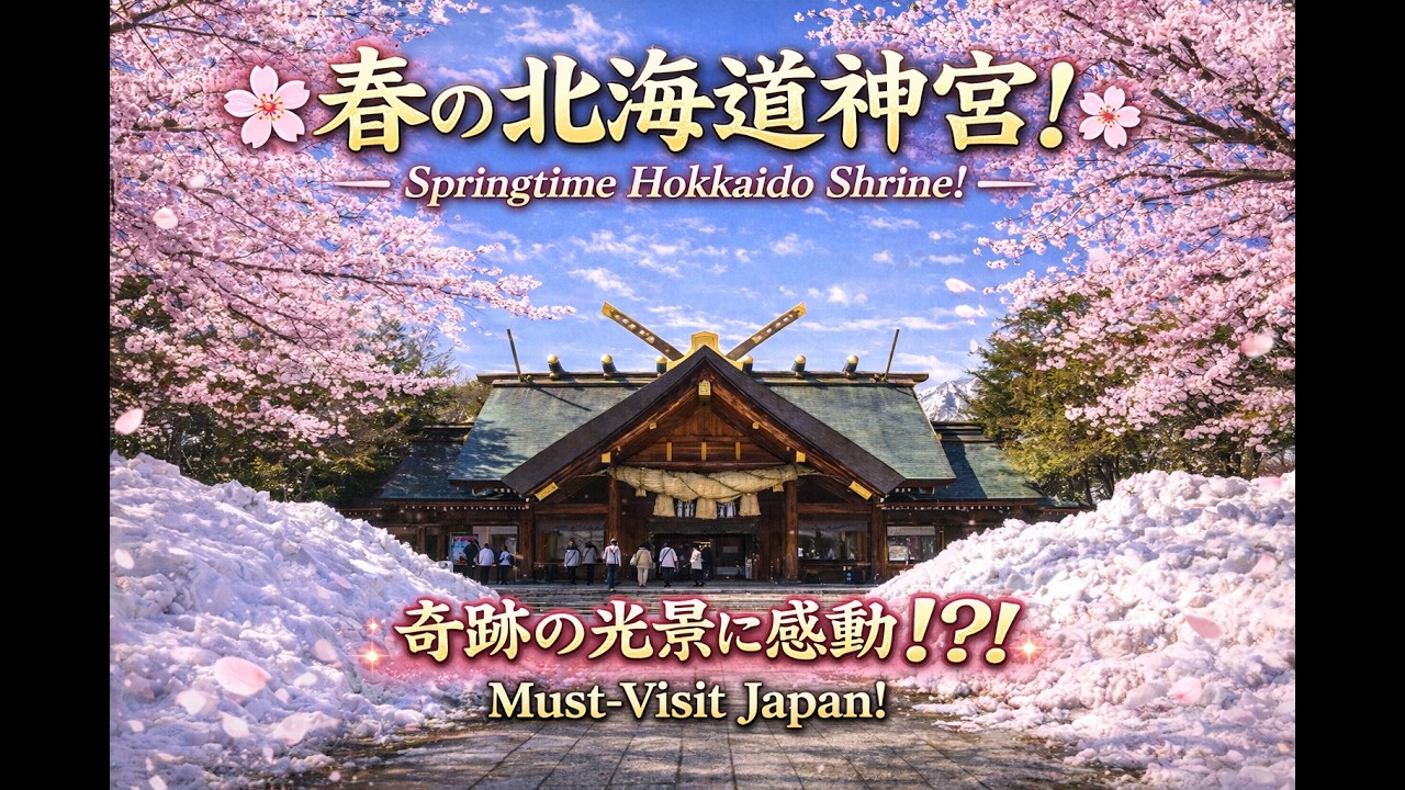 【開運BGM 】「雪と桜の門 — 北海道神宮」/Gate of Snow and Cherry Blossoms - Hokkaido Shrine