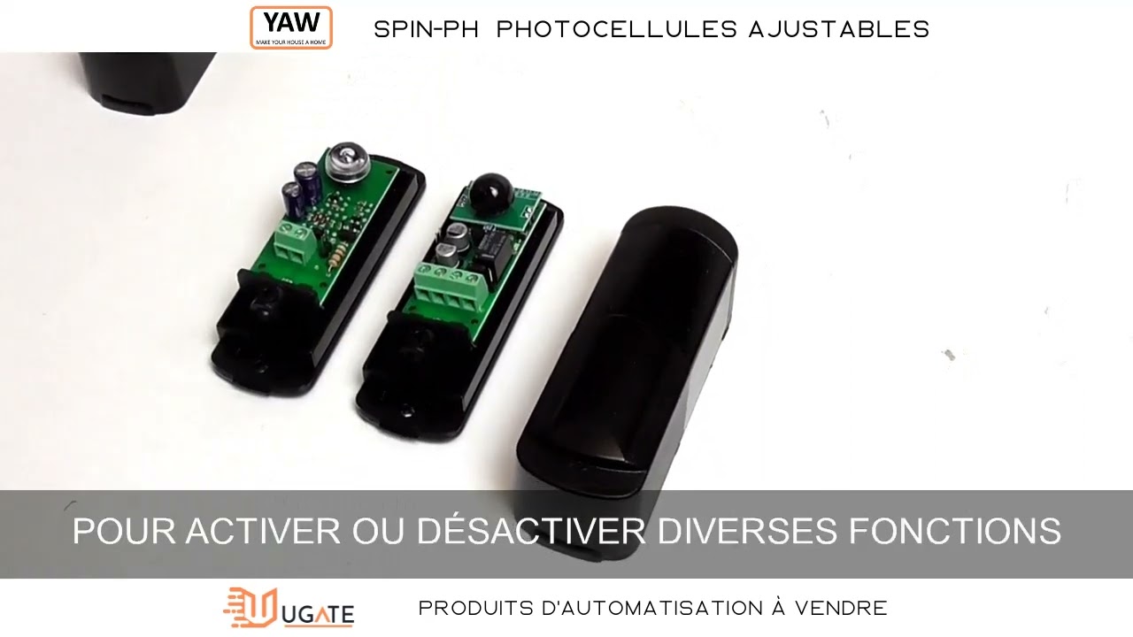 Photocellules réglables à 180° SPIN-PH de YAW