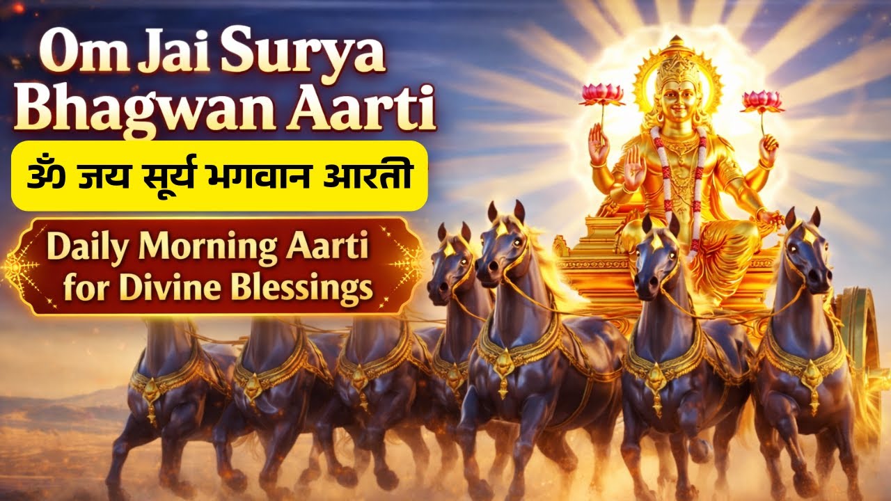 Om Jai Surya Bhagwan Aarti | ॐ जय सूर्य भगवान आरती | Daily Morning Aarti for Divine Blessings