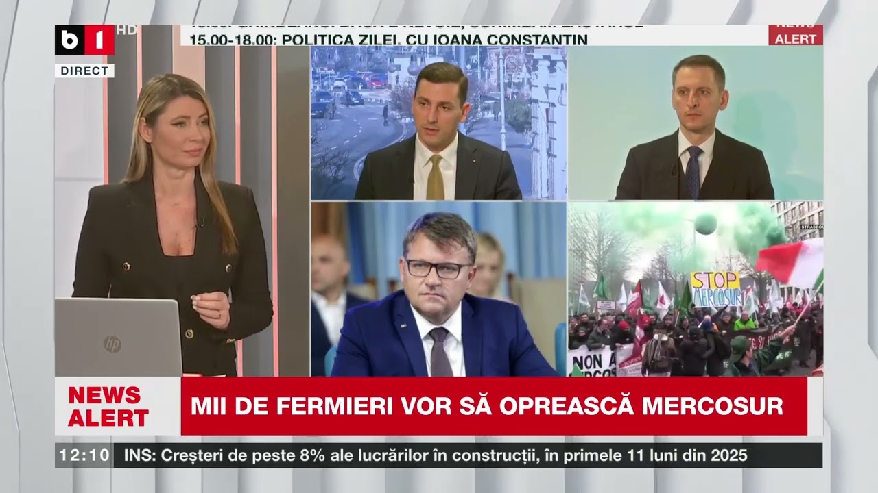 TALK B1 CU G. MIHAI. FERMIERII, PROTEST MASIV LA STRASBOURG. DILEMA LĂUTARULUI ȘI CONDIȚIILE PSD P1