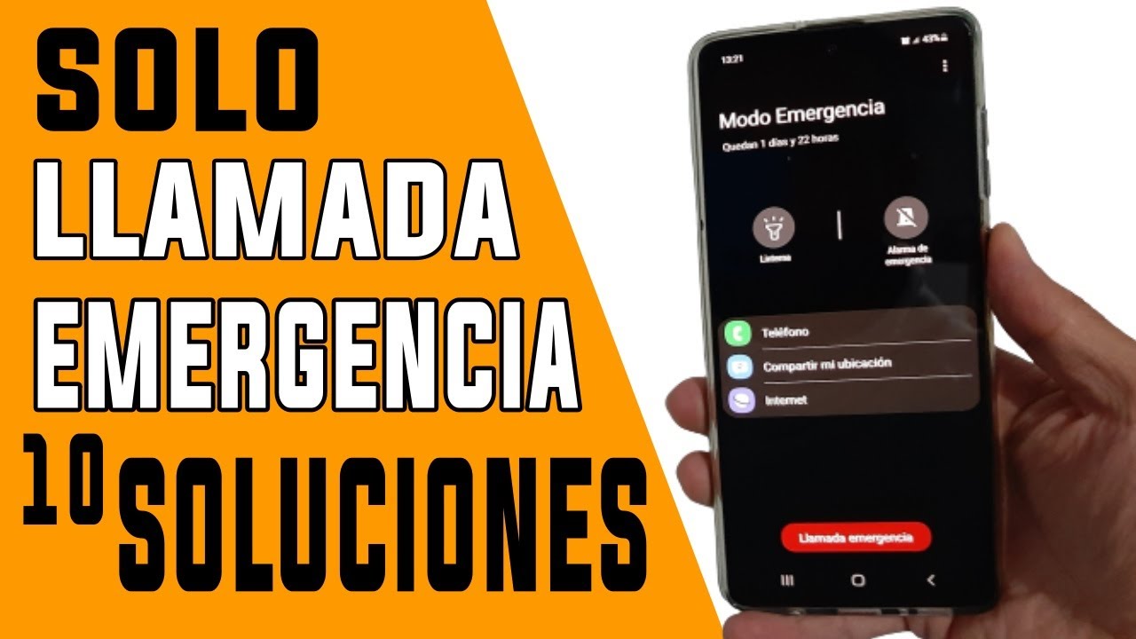 PORQUE TU CELULAR TE SALE SOLO LLAMADAS DE EMERGENCIA - 10 SOLUCIONES - No Registrado en la RED