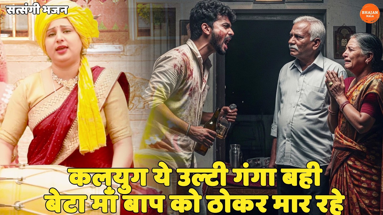 सत्संगी भजन || कलयुग ये उल्टी गंगा बही बेटा माँ बाप को ठोकर मार रहे || Kalyug main ulti ganga bahii