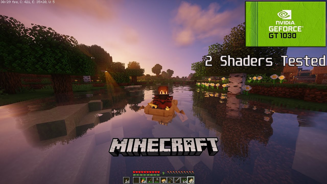 GT 1030 | Minecraft + 2 Shader - 1080p