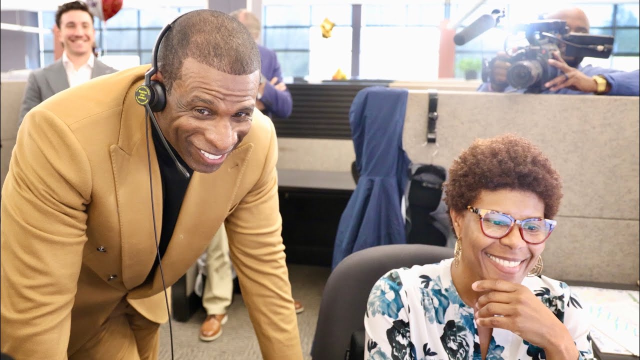 Coach Prime SURPRISES Employees At Work!