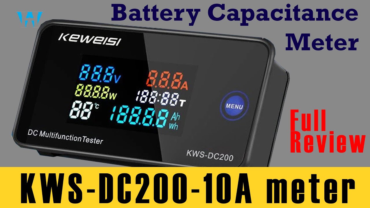 Review of KWS-DC200-10A 0-200V DC Energy, Power, Capacity Volt Ammeter Calibration