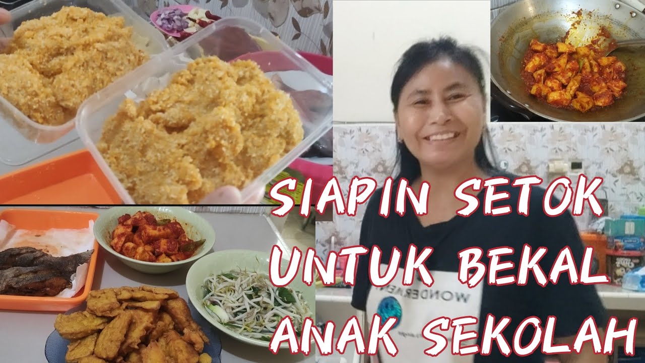 BIKIN CHIKEN KATSU BUAT SETOK BEKAL SEKOLAH DAN MEMASAK !