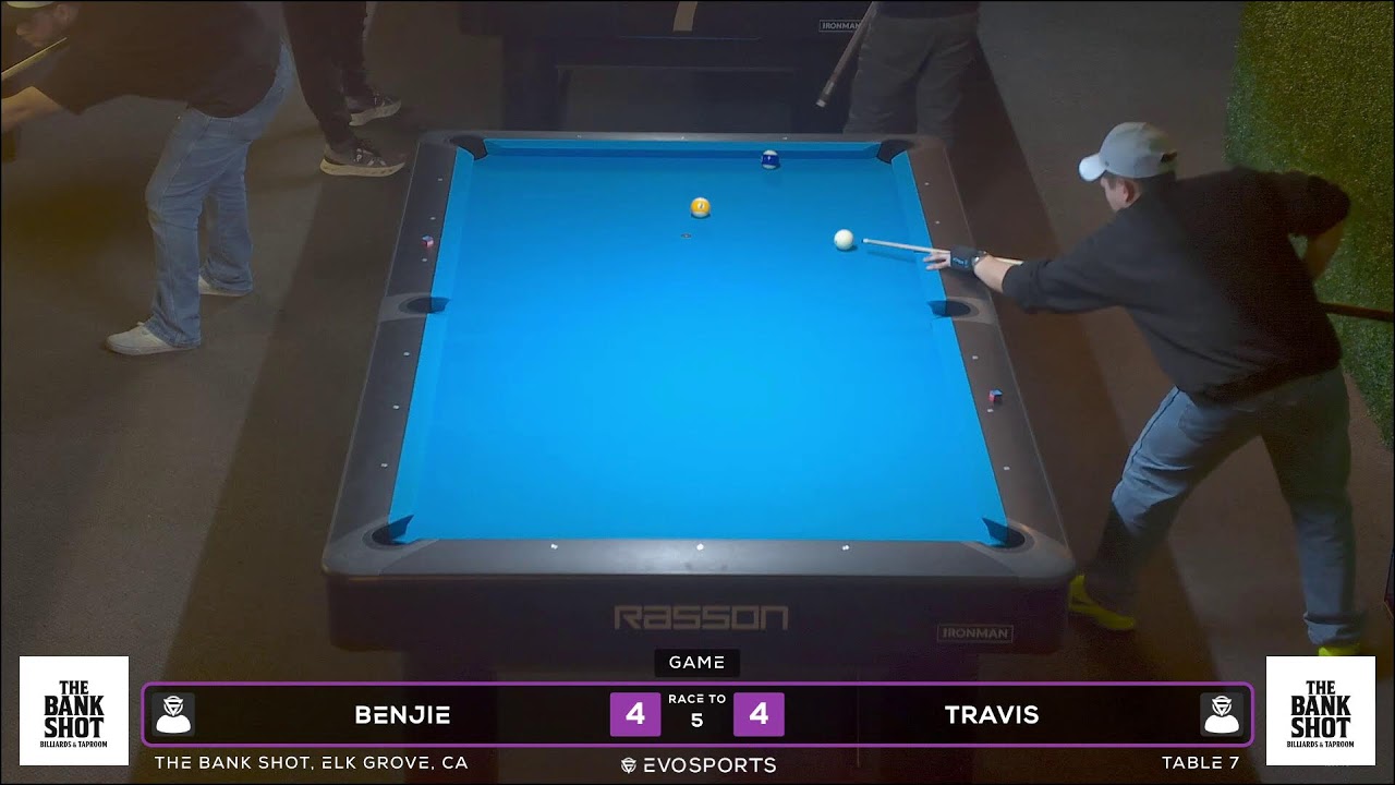 BENJIE vs TRAVIS - THE BANK SHOT - TABLE 7 | EvoSports