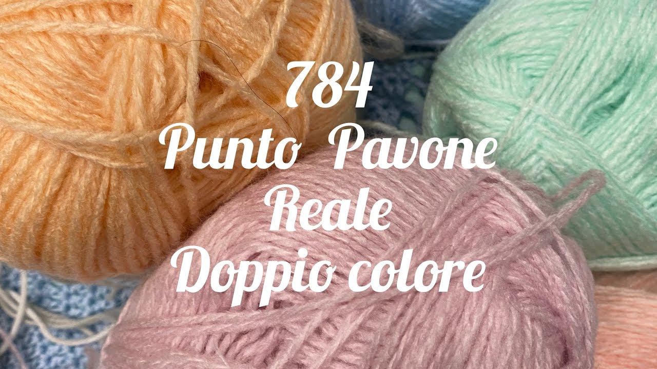 Punto pavone reale doppio colore