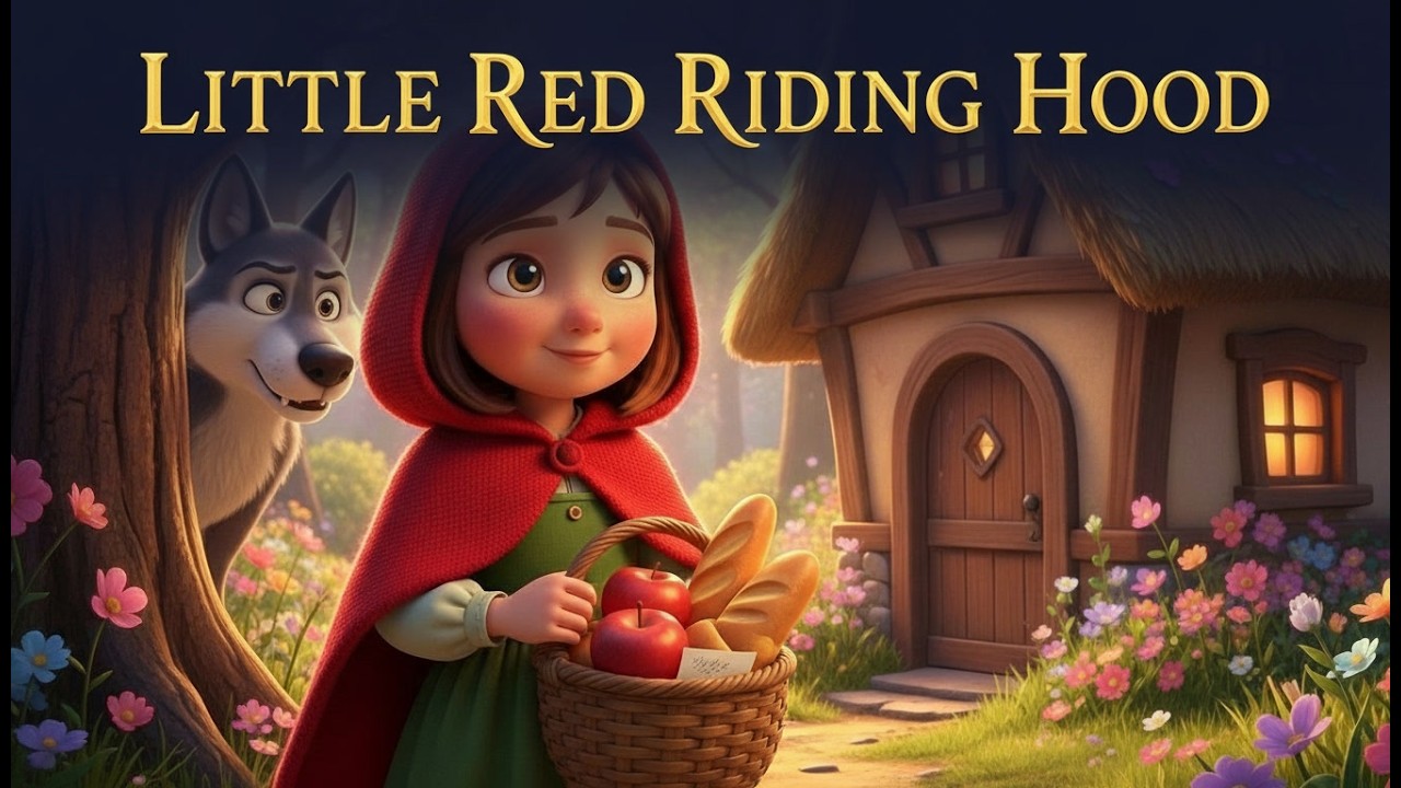 🌙Little Red Riding Hood 🐺 | Magical Bedtime Story for Kids | Fairy Tale in English