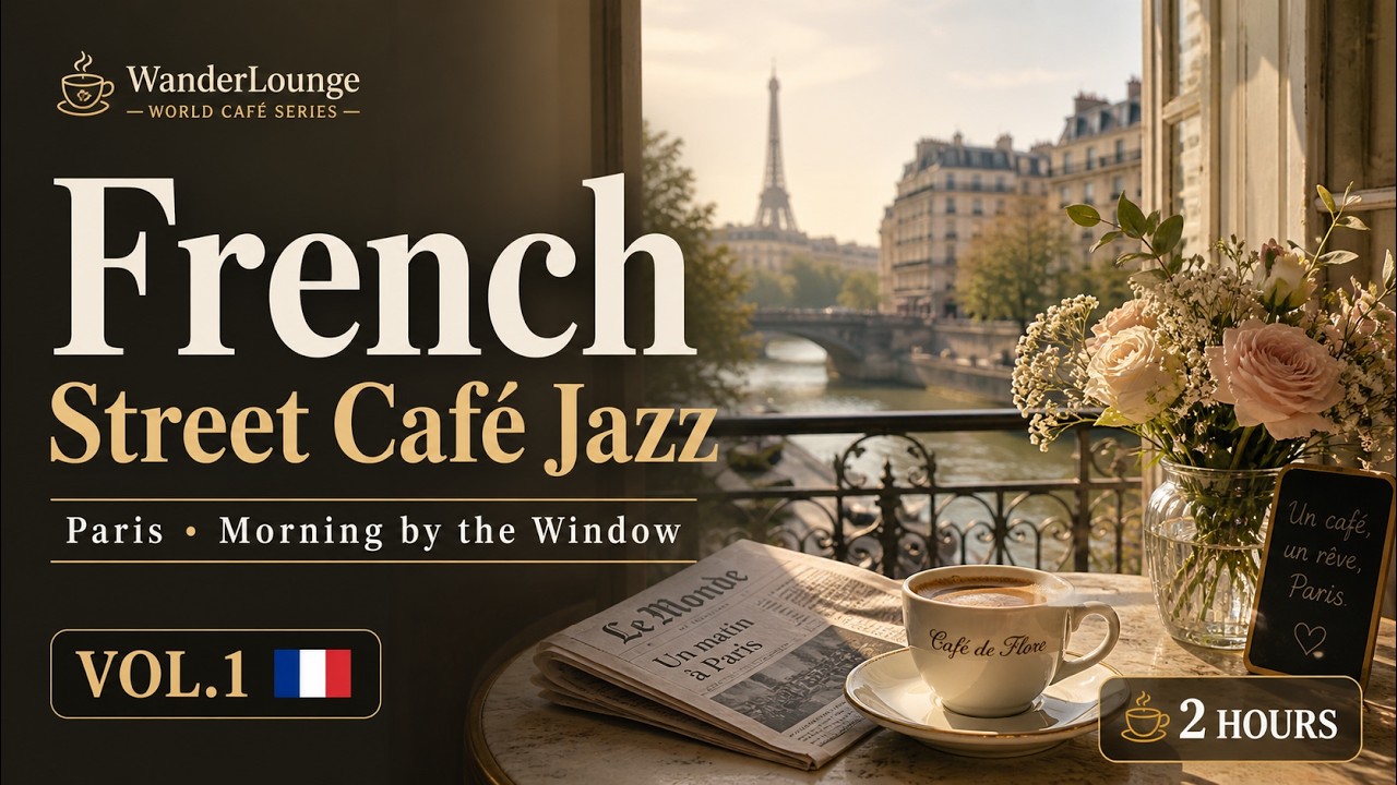 Paris Café Jazz ☕ French Morning Jazz for Coffee & Relaxing Weekend | 2 Hours