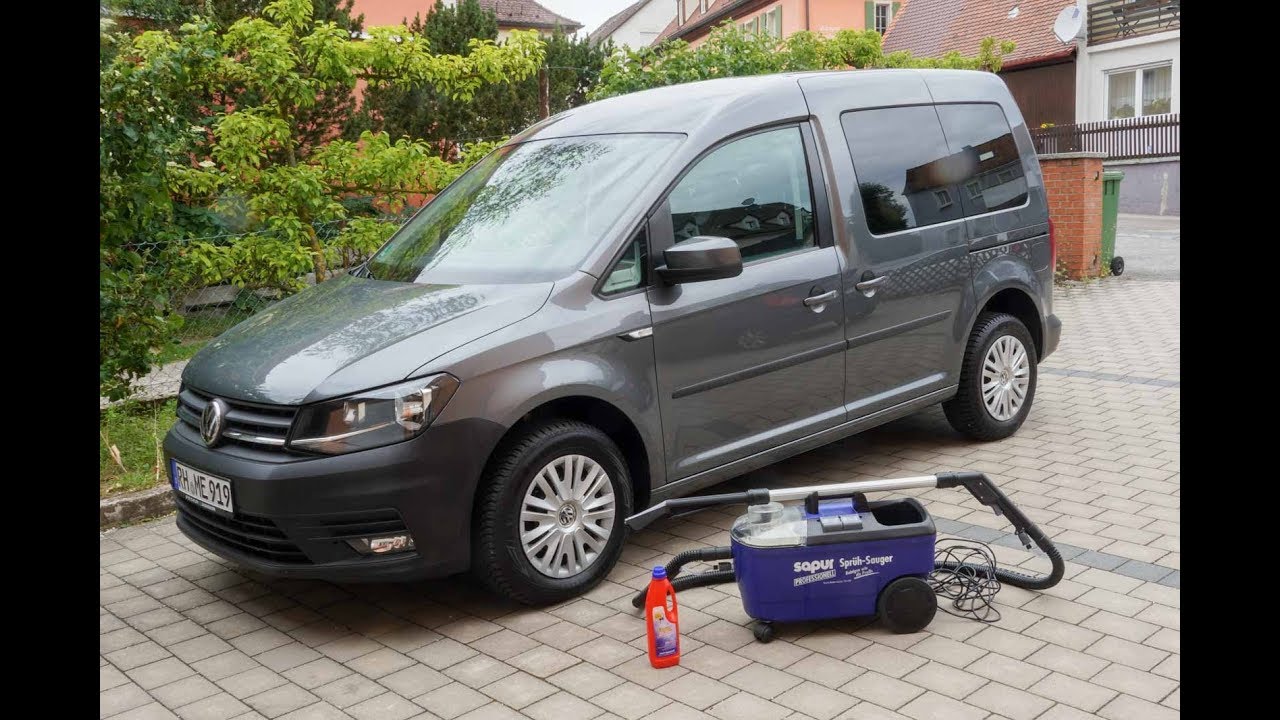 Auto (Caddy) reinigen mit den Nasssauger / Mehrzwecksauger
