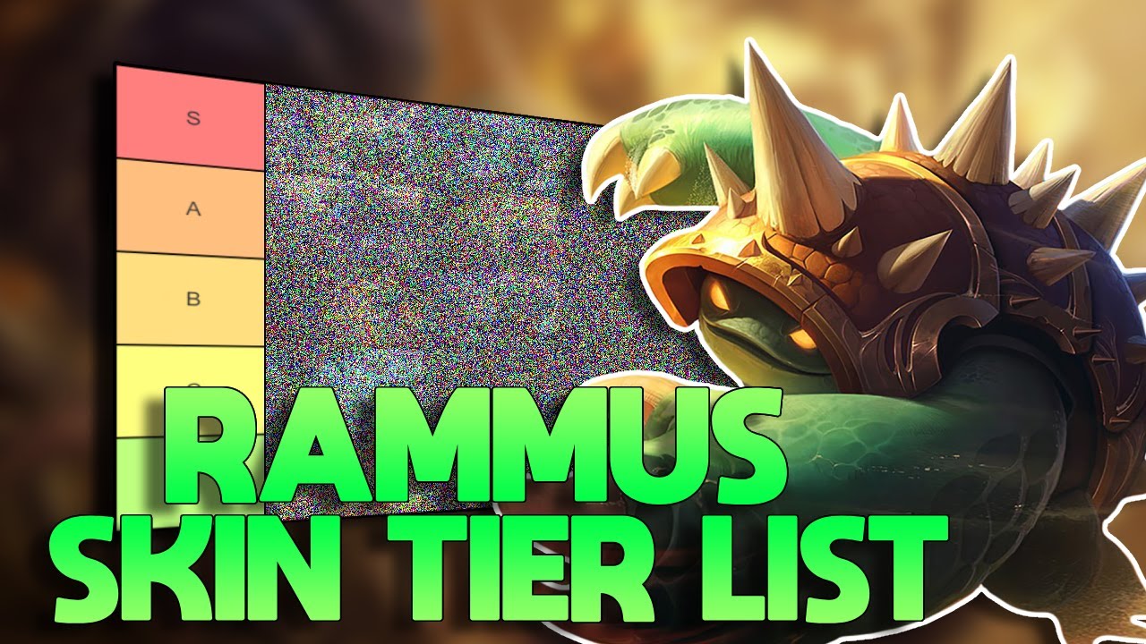 TIER LIST DAS SKINS DO RAMMUS (OK)
