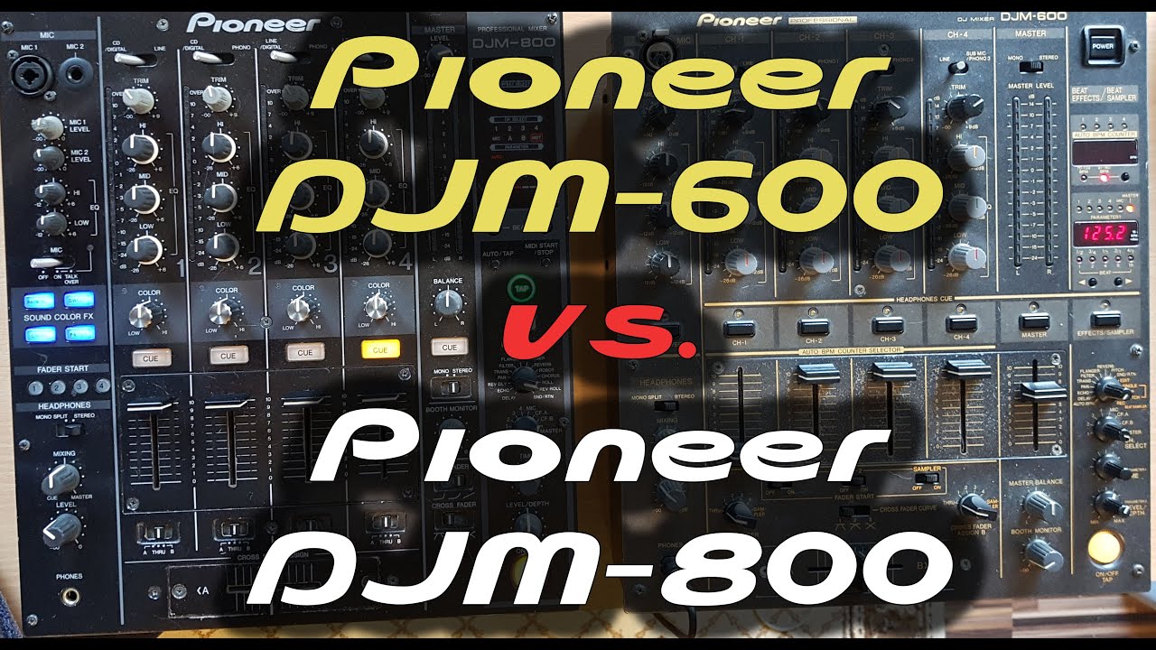 Pioneer DJM-600 vs. Pioneer DJM-800 - EQ és Effektek (részletes)