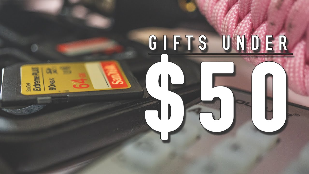 UNDER $50! Gifts For Videographers & Photographers 2019