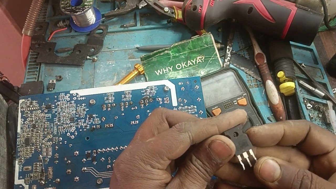 Microtek charger ripair #MOSFET burn 