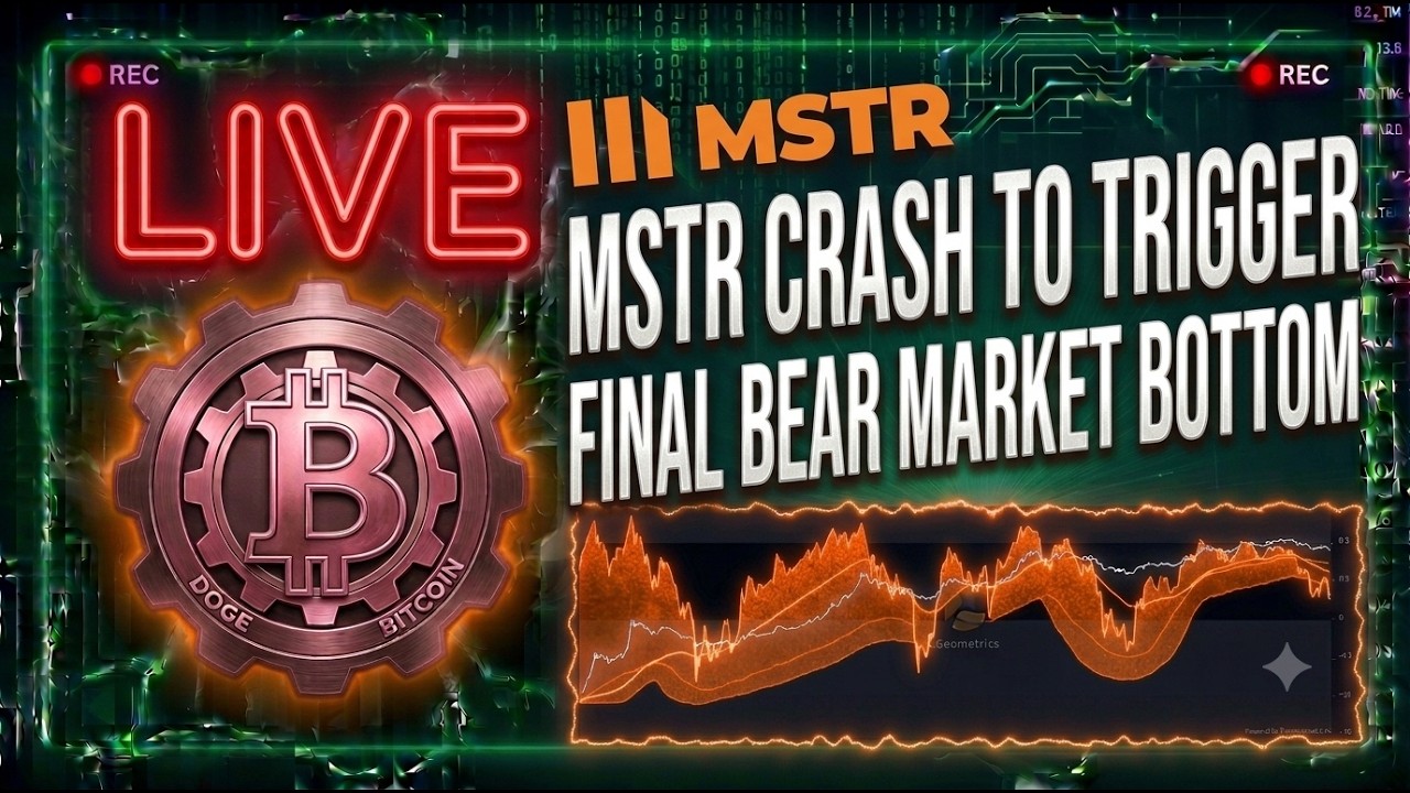 MSTR $100 NUKE TO CRASH BITCOIN? Preparing For End of Bitcoin Bear Market! Bitcoin Dogecoin LIVE