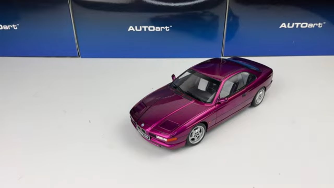 BMW 850 CSi (E31) Daytona Violet – 1:18 by Solido | V12 Power in Iconic Style