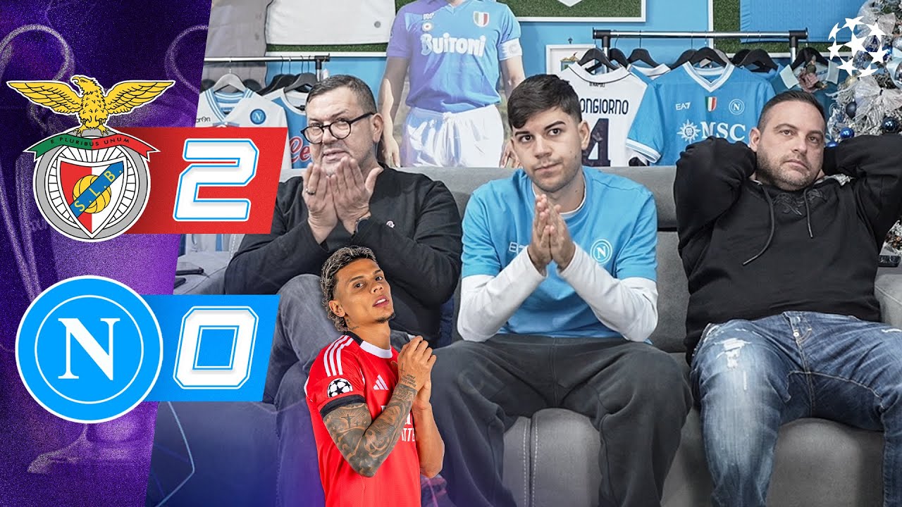 DEBOLI... BENFICA-NAPOLI 2-0 | LIVE REACTION NAPOLETANI