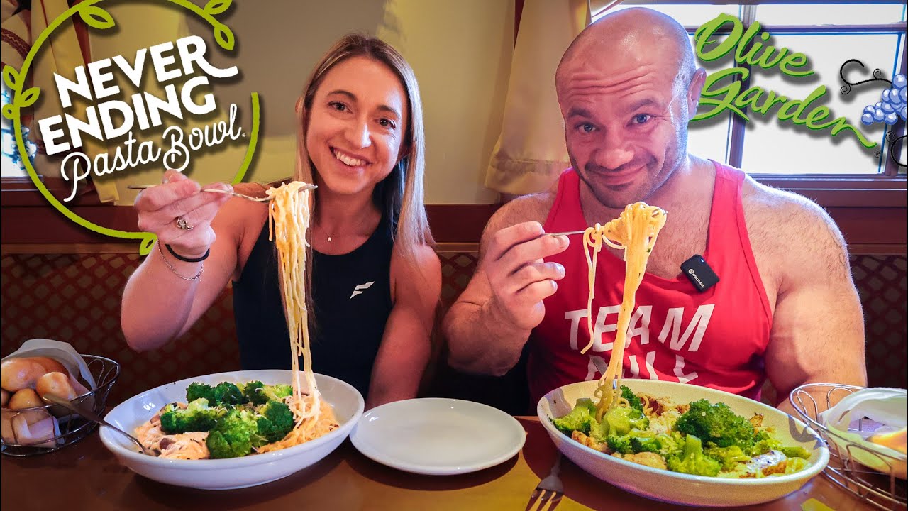 “Most People Can’t Finish One!” Never Ending Pasta Challenge at Olive Garden ft. Dr. Mike Israetel!