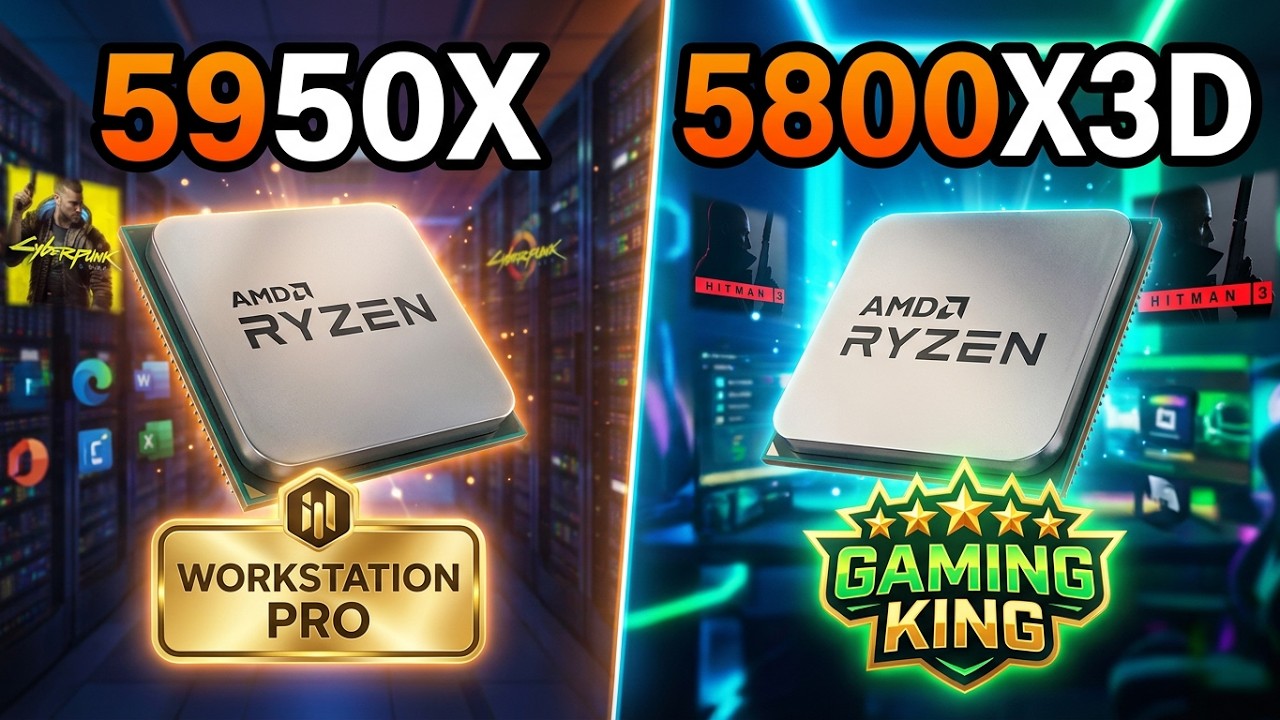 5950X vs 5800X3D - Tested 15 Games and Applications