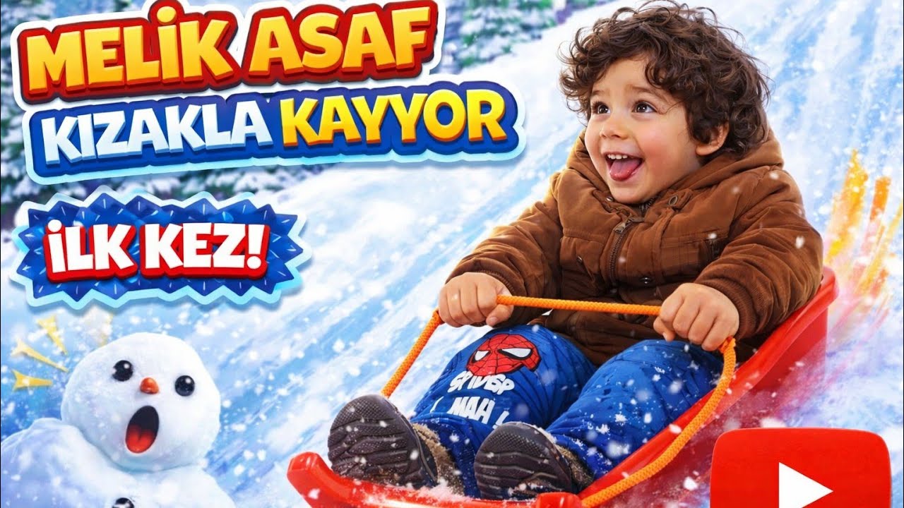 ​Köyde Kar Oyunları ve Kızak Keyfi 🛷 Melik Asaf Karda Kayıyor #kışmevsimi 