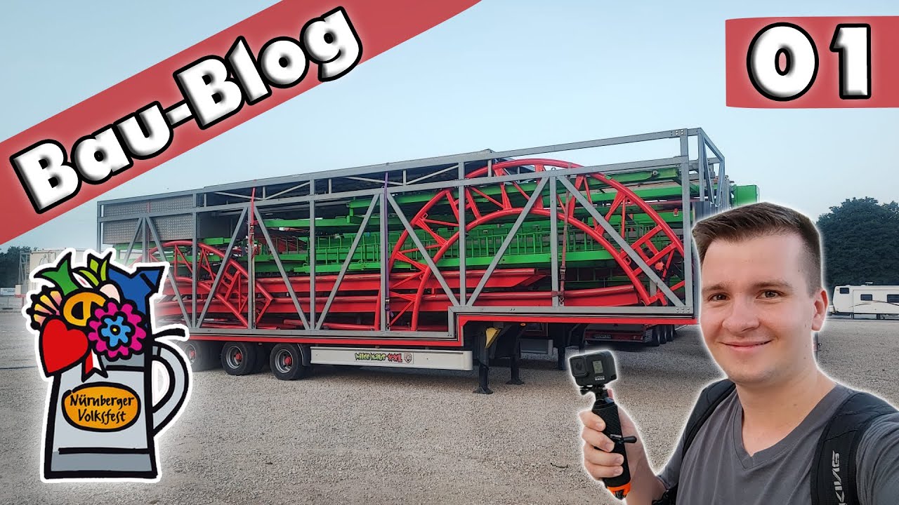 Nürnberger Herbstvolksfest 2024 - Aufbau | Bau Blog #01 [FULL HD]