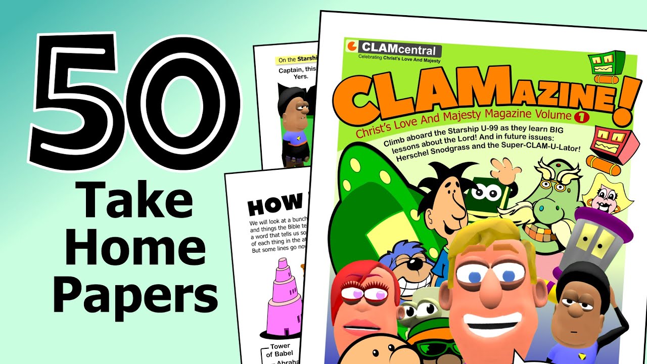 CLAMazine Take Home Papers for Upper Elementary Sunday School