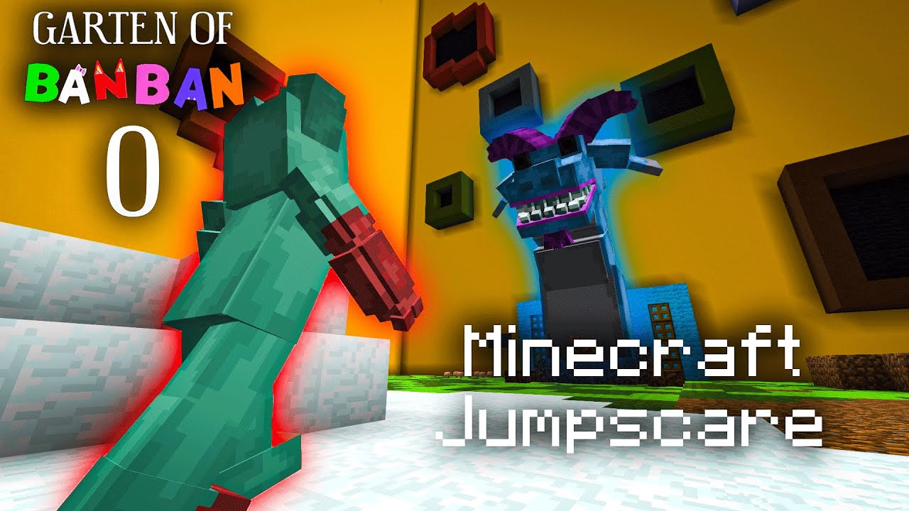 Garten Of Banban 0 - Ramamba Jumpscare & Chase VS Minecraft | Comparison