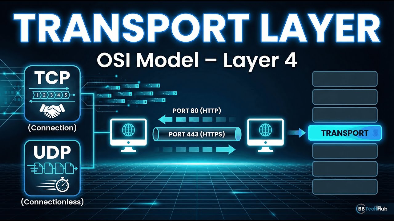 Transport Layer Explained | OSI Model Layer 4 in Computer Networking | CCNA | Part- 7 | #ccna #it