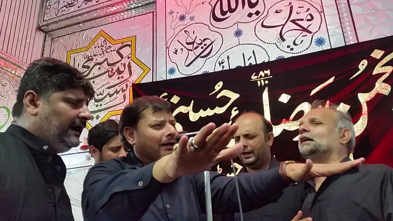 Anjuman e moin ul aza nohakhuwani at Razaai Hussaini Shab e dari 7 Rabi ul Awal  last Shab e dari