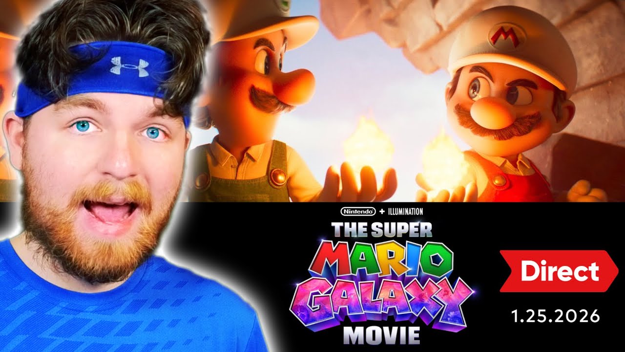 🔴 Reacting to the NEW Super Mario Galaxy Movie DIRECT! - GWallPro