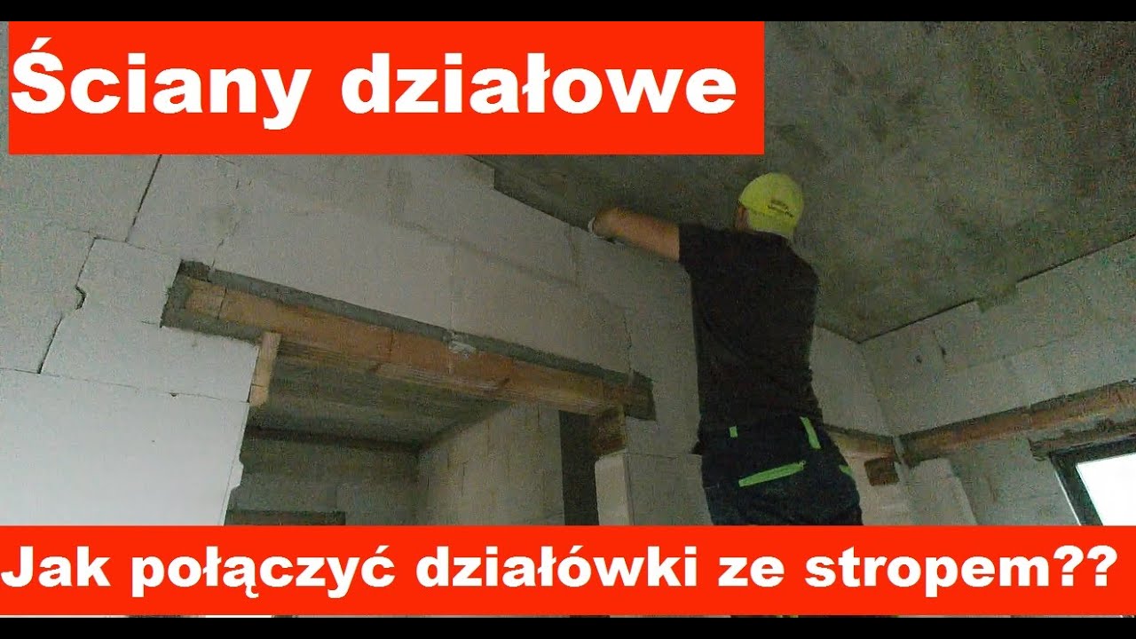 #16 Koniec murowania ścian działowych. Czy ciężko wmurować ostatnią warstwę pod stropem???
