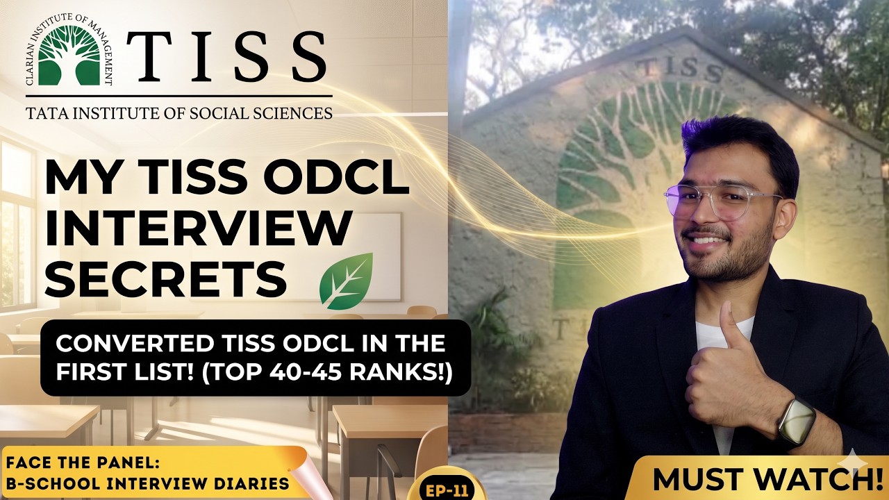 TISS ODCL Interview Experience | Tata Institute of Social Sciences ODCL | IIM MBA Interview Diaries