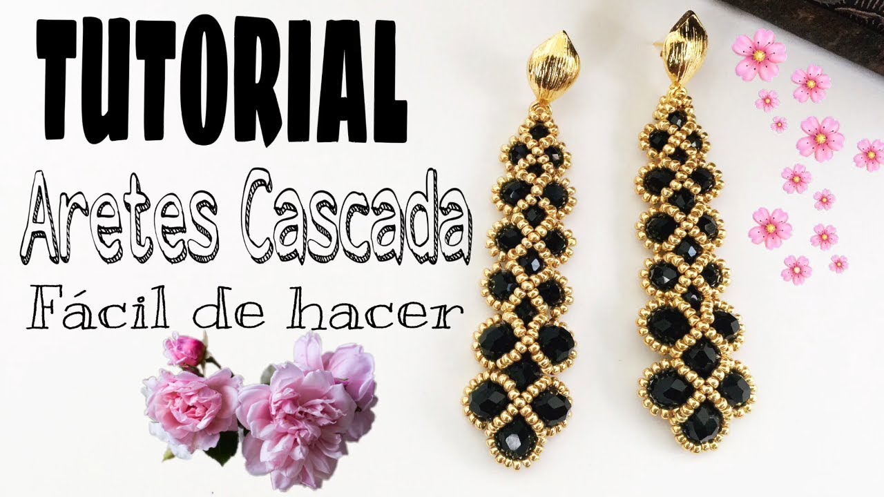 ARETES CASCADA PARTE 1 / TUTORIAL DE BISUTERÍA / POR ACCESORIES DESIGN