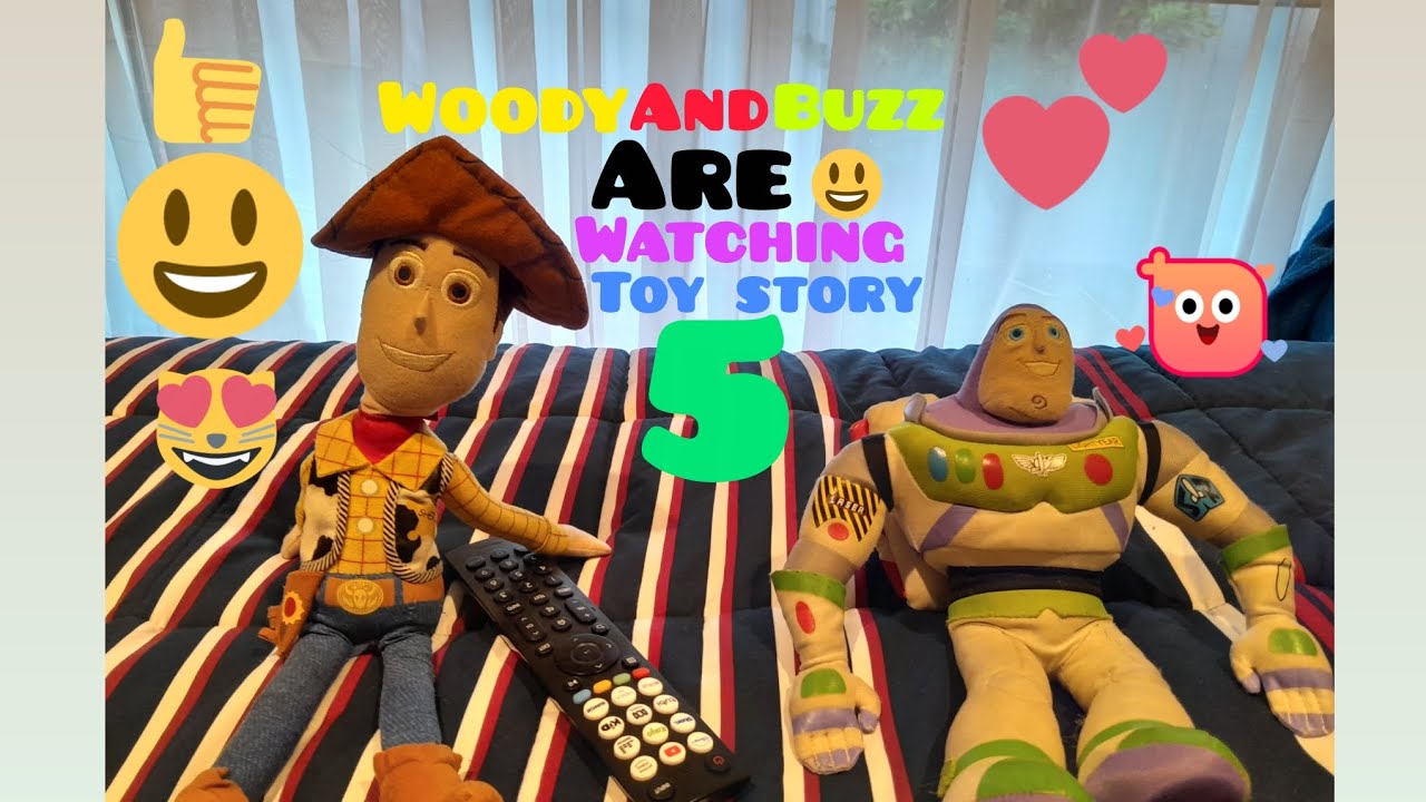 Woody and buzz are watching toy story 5