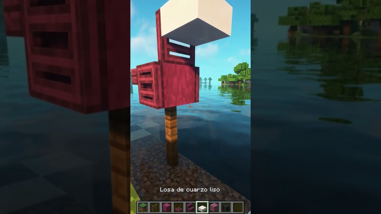 Dise&ntilde;o de Flamenco en Minecraft | Building Hacks Desing #minecraft