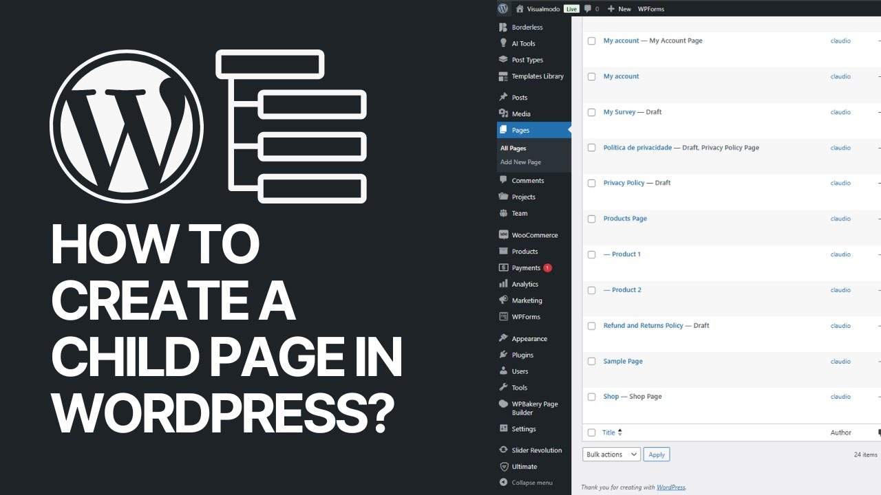 How to Create a Child Page in WordPress? Guide & Tutorial