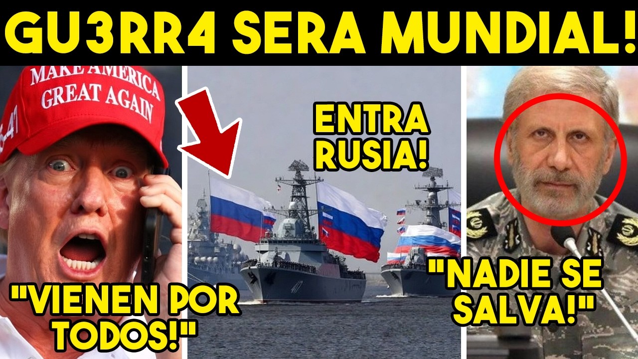 DE ULTIMA HORA! IRAN SACA ULTIMATUM, ALISTA 4T4QU3 EN TODO EL MUNDO. RUSIA ENTRA. SE PONE FEO.