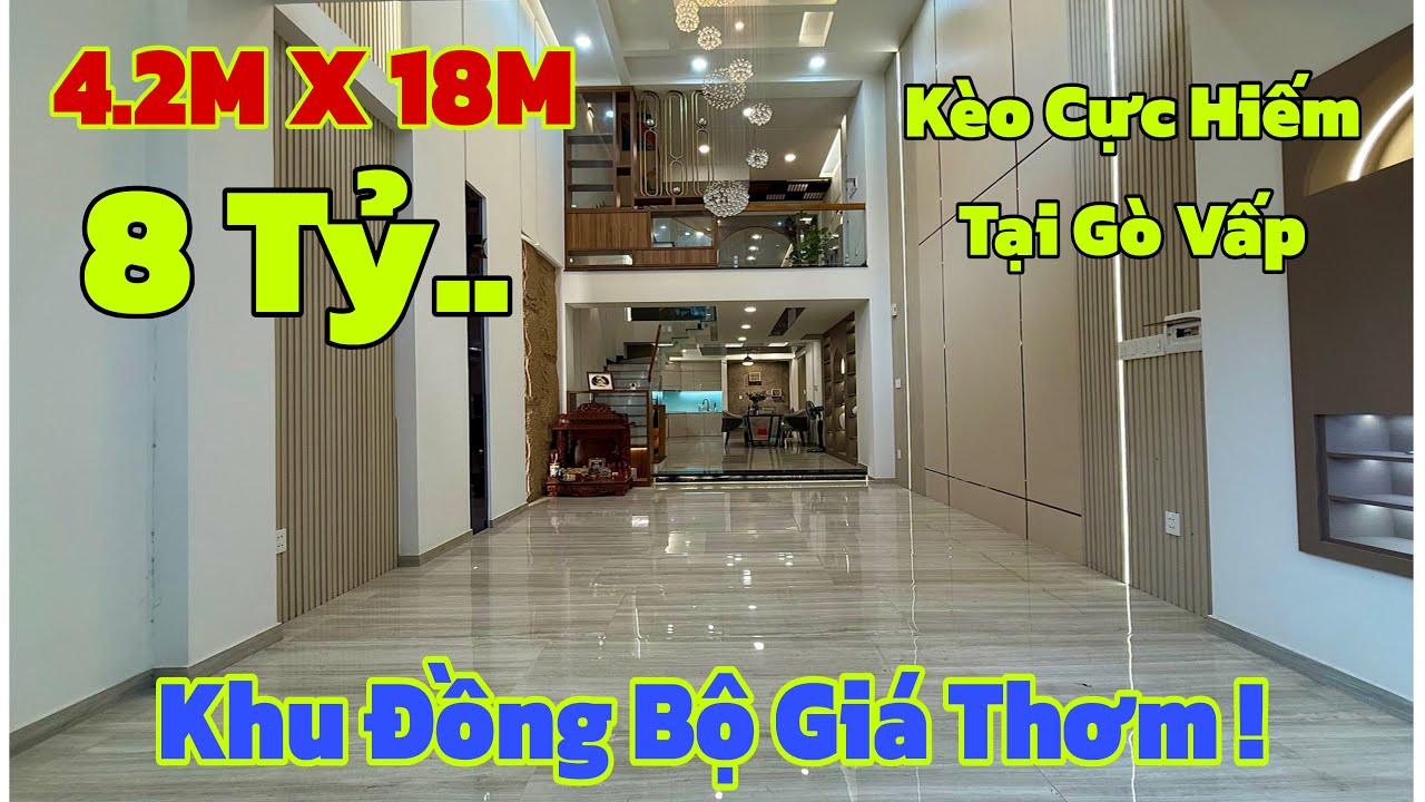 Kèo thơm đầu năm 2026 ! Chỉ 8 tỷ xx có ngay nhà đẹp 4.2x18M khu đồng bộ Lê Đức Thọ P13 Gò Vấp